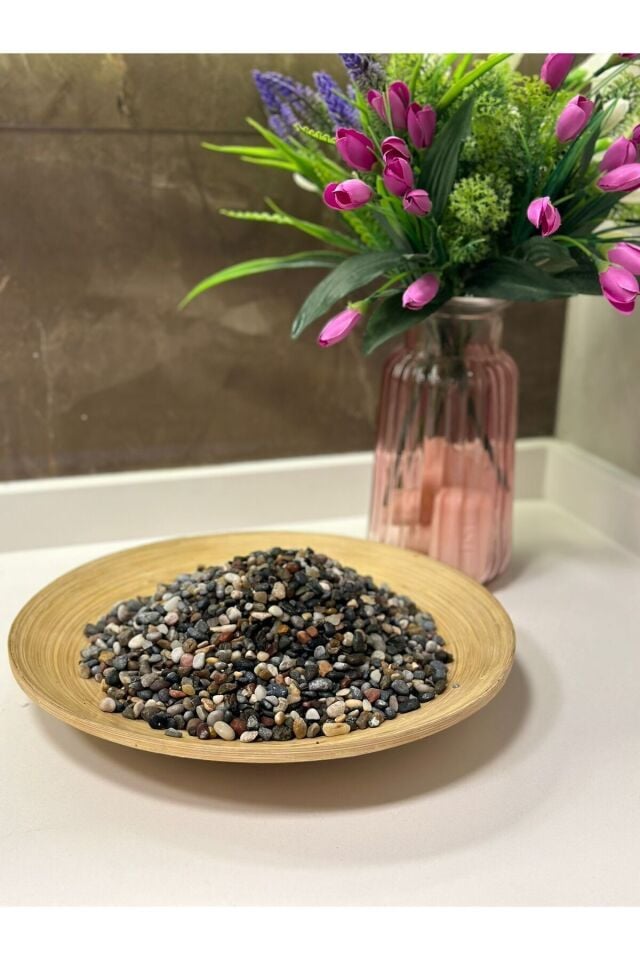 2 Kg Dalaman Dere Çakılı 4-10 Mm Bahçe Peyzaj Saksı Teraryum Akvaryum Taş